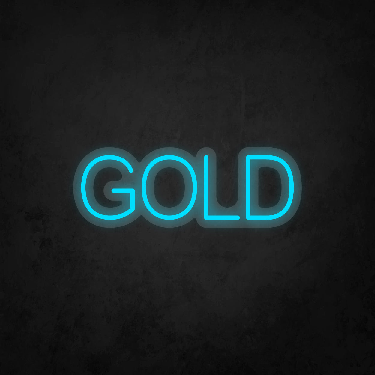 LED Neon Sign - GOLD - 1 Line