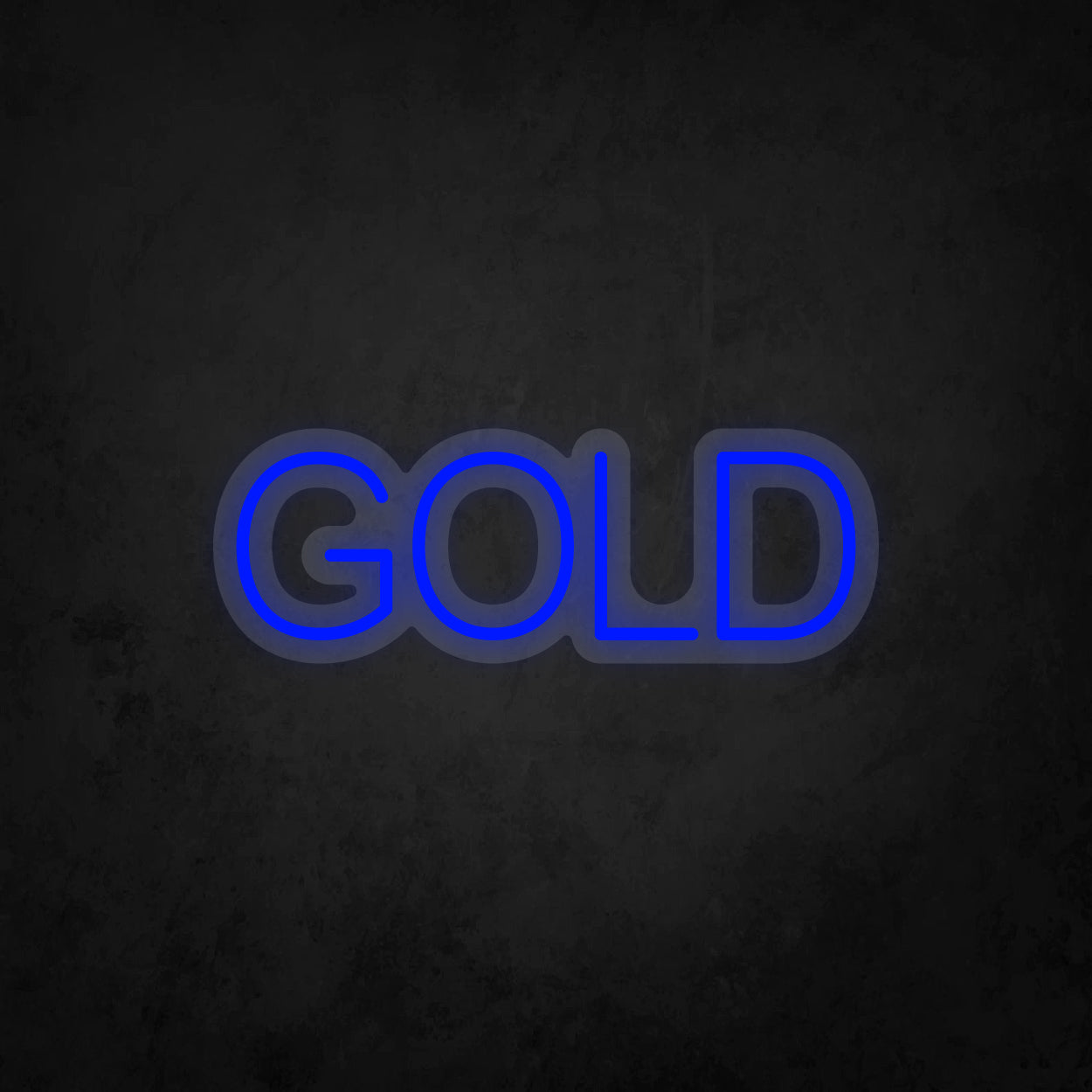LED Neon Sign - GOLD - 1 Line