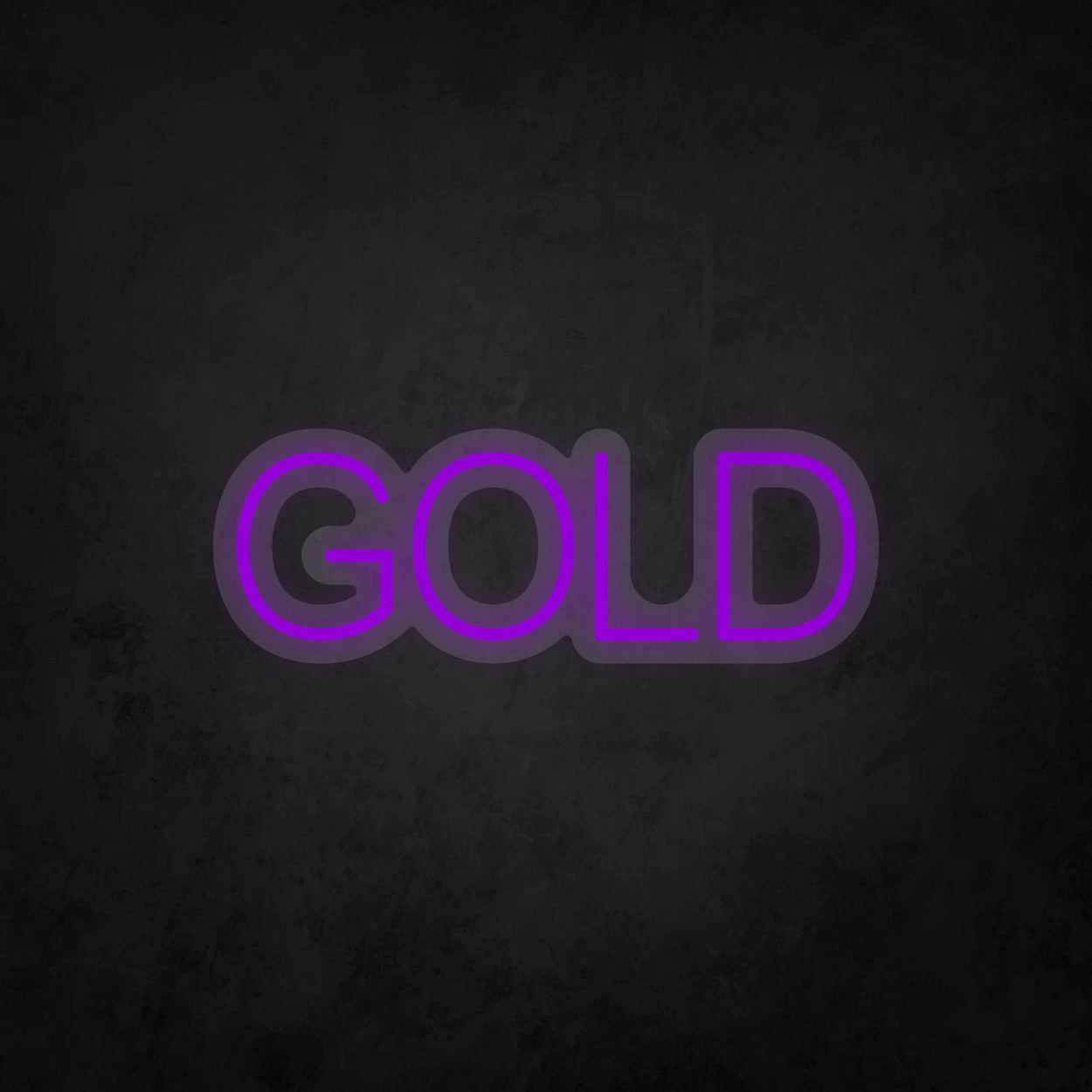LED Neon Sign - GOLD - 1 Line