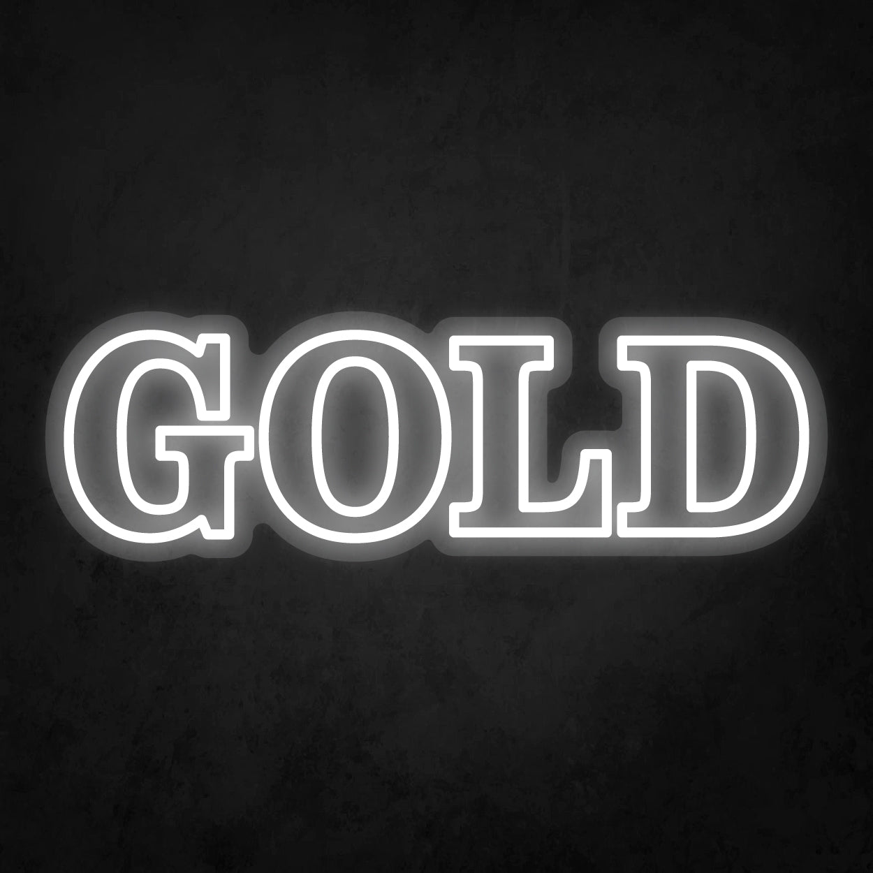 LED Neon Sign - GOLD - 2 Line