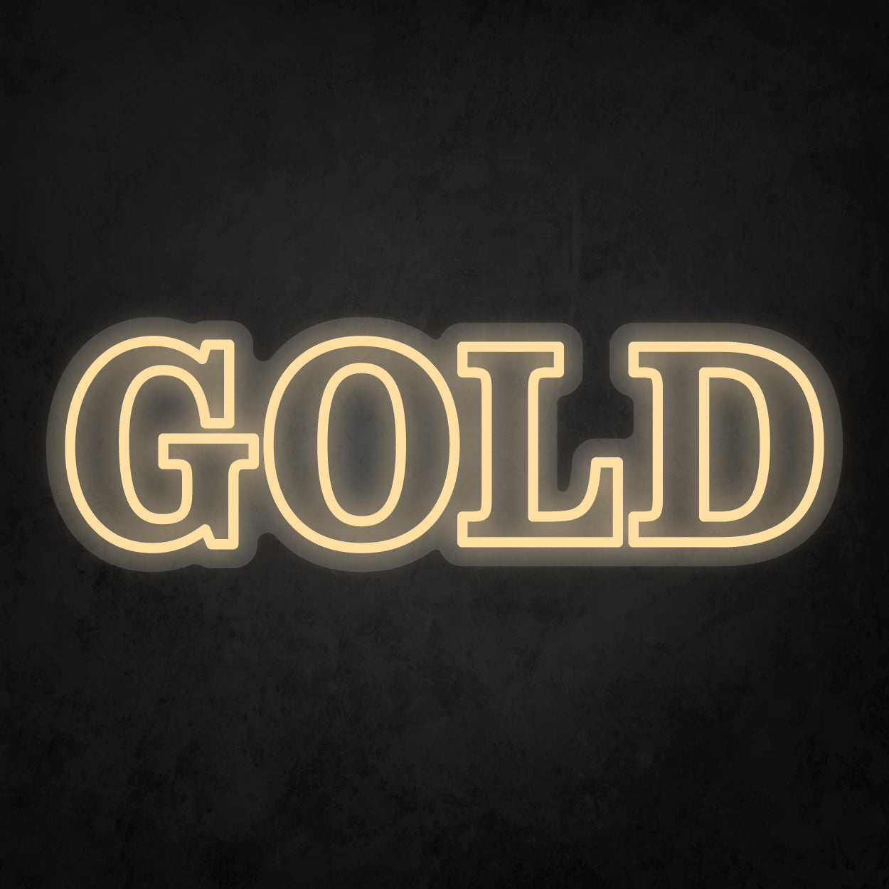 LED Neon Sign - GOLD - 2 Line