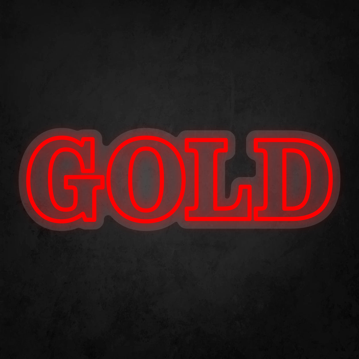 LED Neon Sign - GOLD - 2 Line