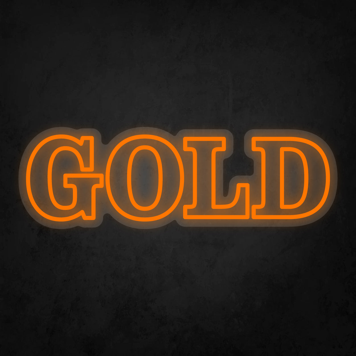 LED Neon Sign - GOLD - 2 Line