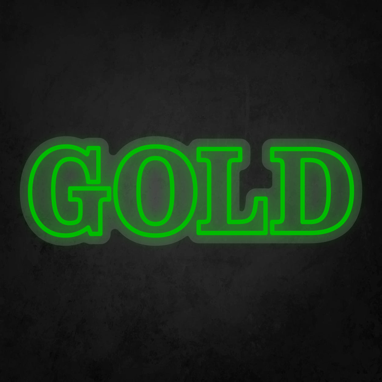 LED Neon Sign - GOLD - 2 Line