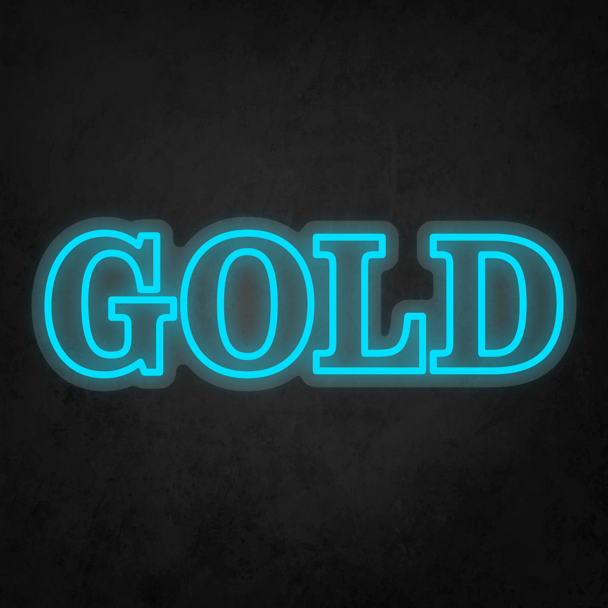 LED Neon Sign - GOLD - 2 Line