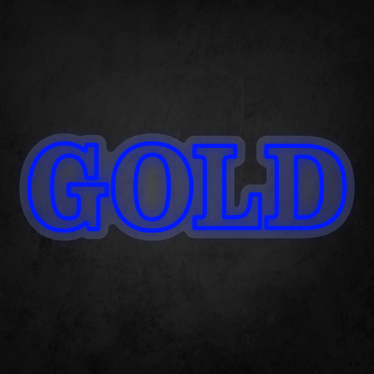 LED Neon Sign - GOLD - 2 Line