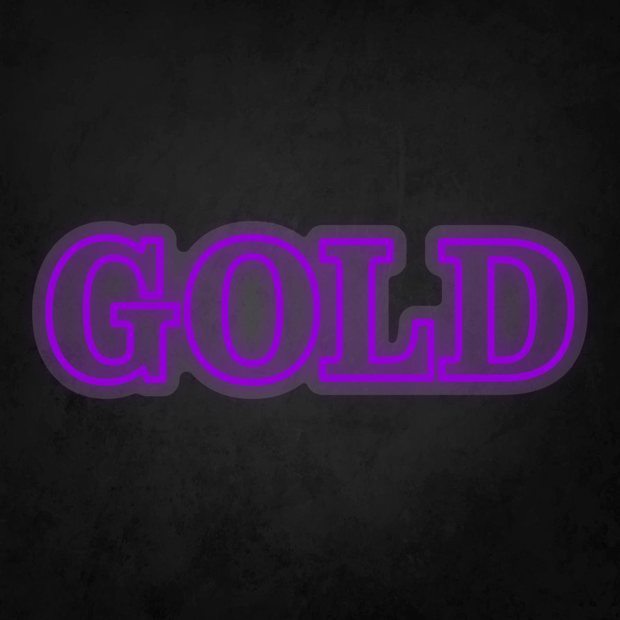 LED Neon Sign - GOLD - 2 Line