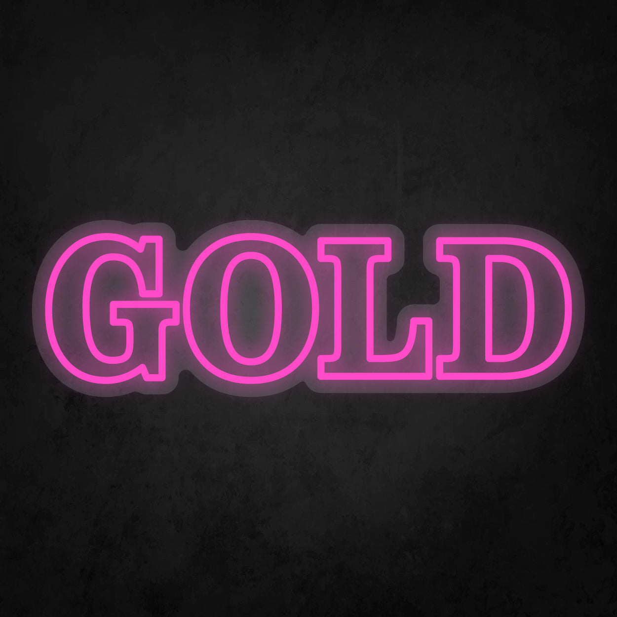 LED Neon Sign - GOLD - 2 Line
