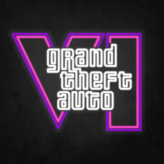 LED Neon Sign - Grand Theft Auto - GTA 6