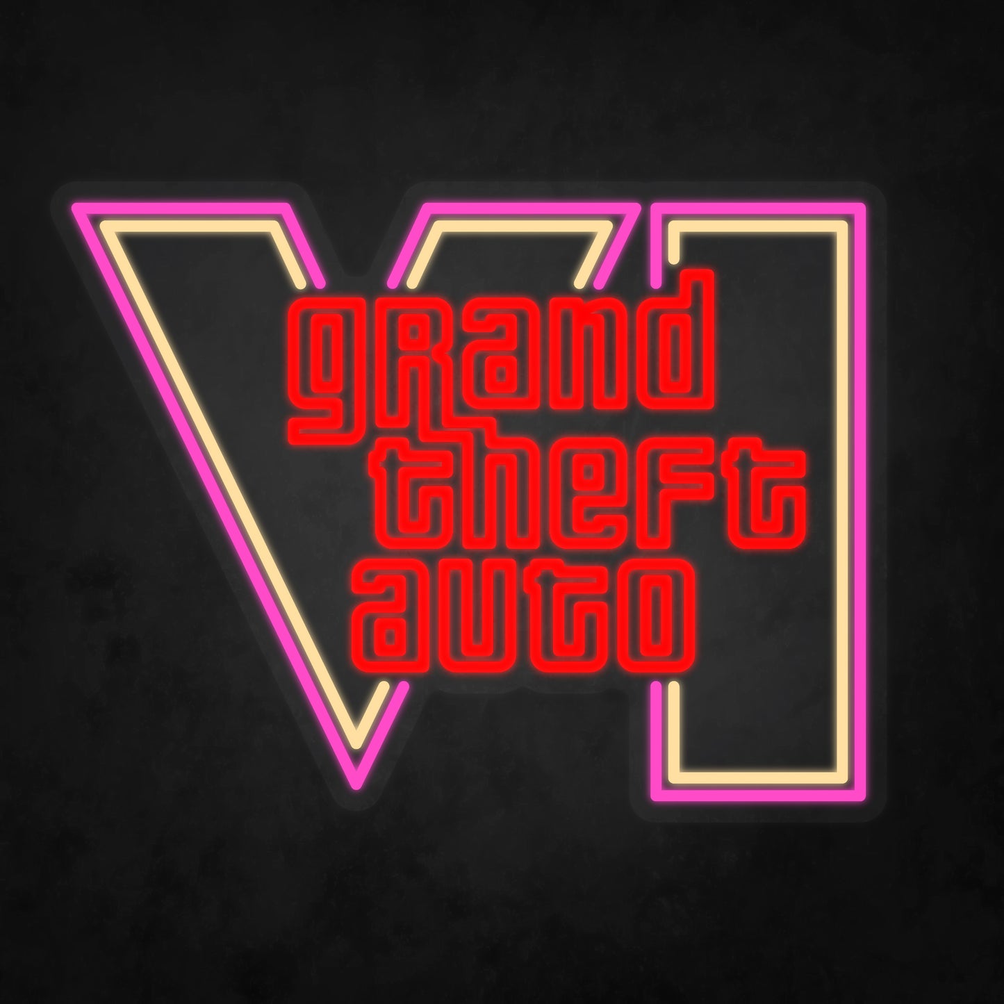 LED Neon Sign - Grand Theft Auto - GTA 6