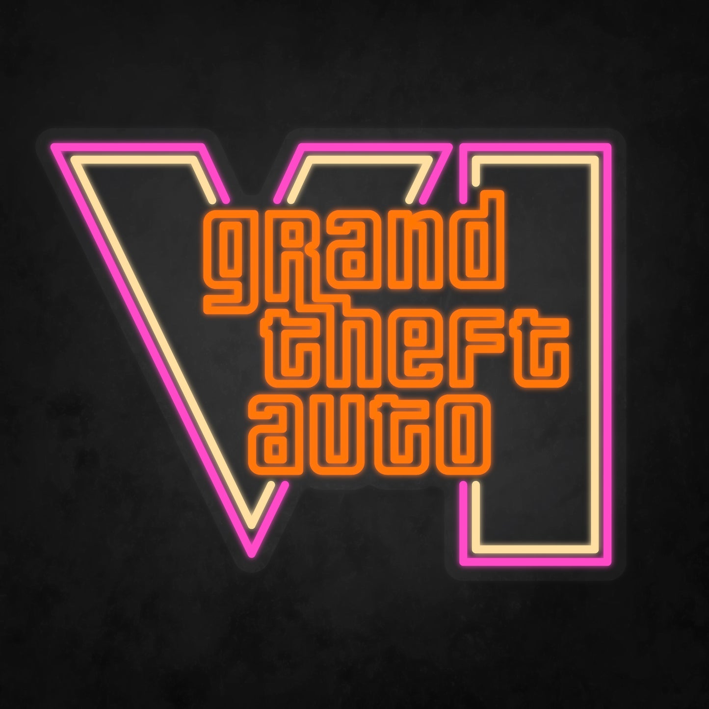 LED Neon Sign - Grand Theft Auto - GTA 6