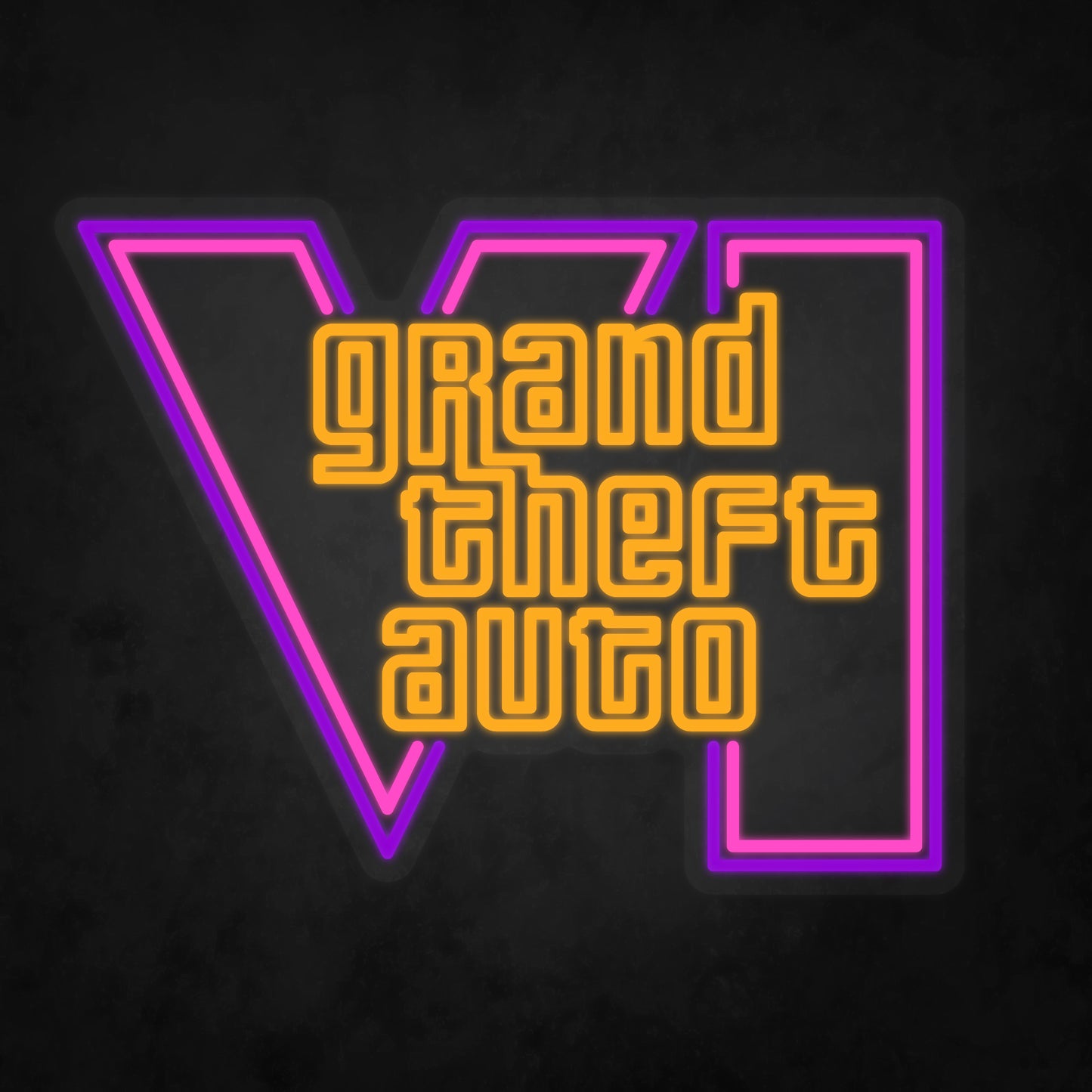LED Neon Sign - Grand Theft Auto - GTA 6