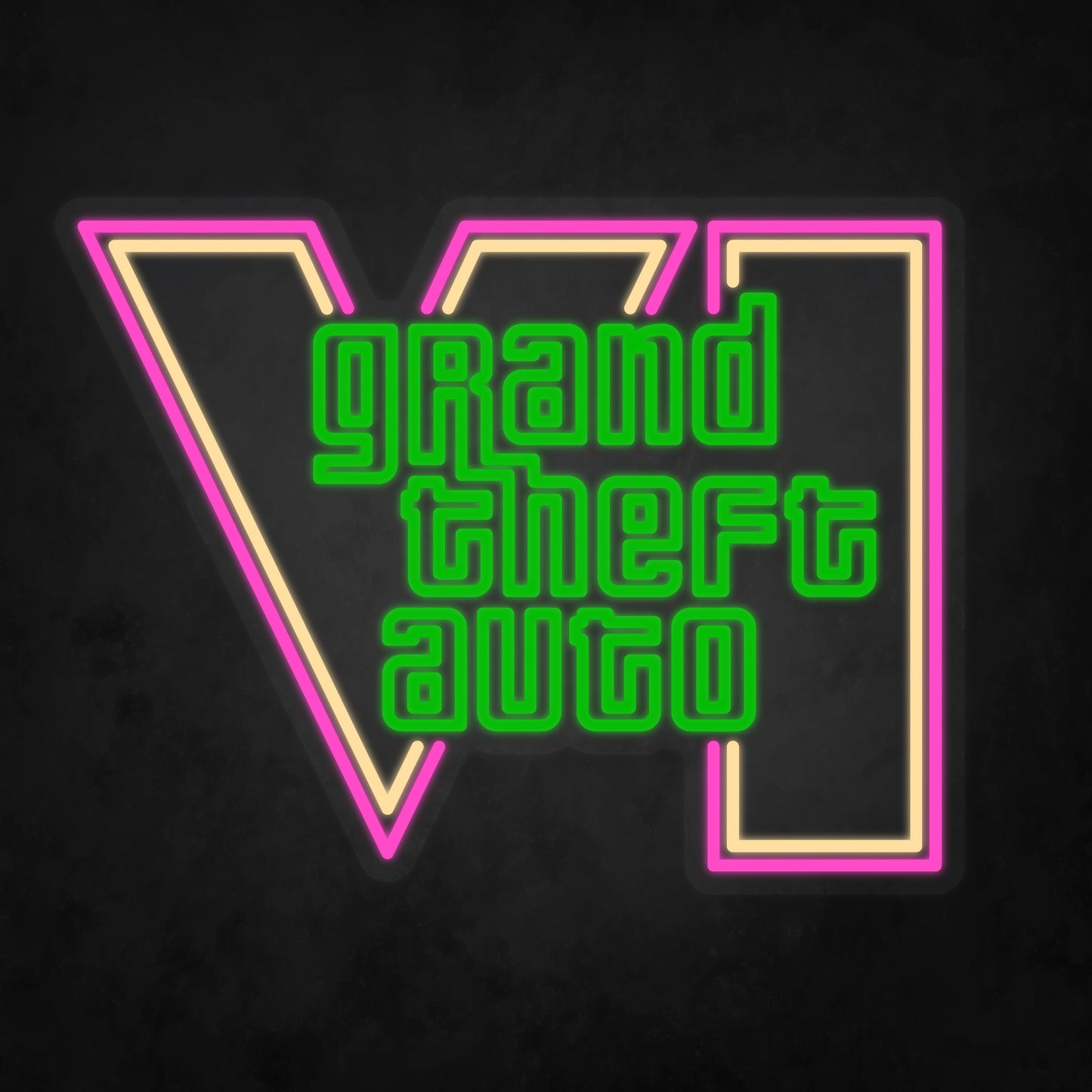LED Neon Sign - Grand Theft Auto - GTA 6