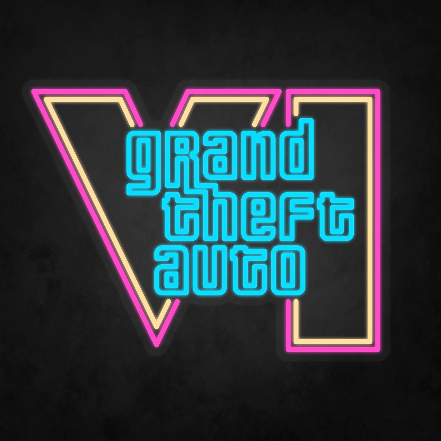 LED Neon Sign - Grand Theft Auto - GTA 6