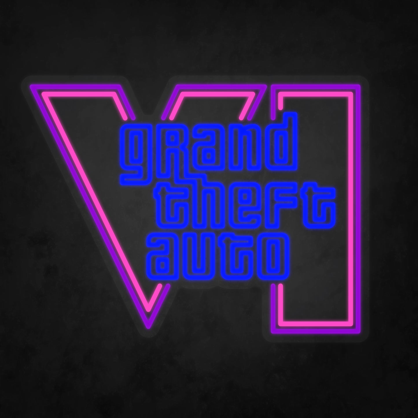 LED Neon Sign - Grand Theft Auto - GTA 6