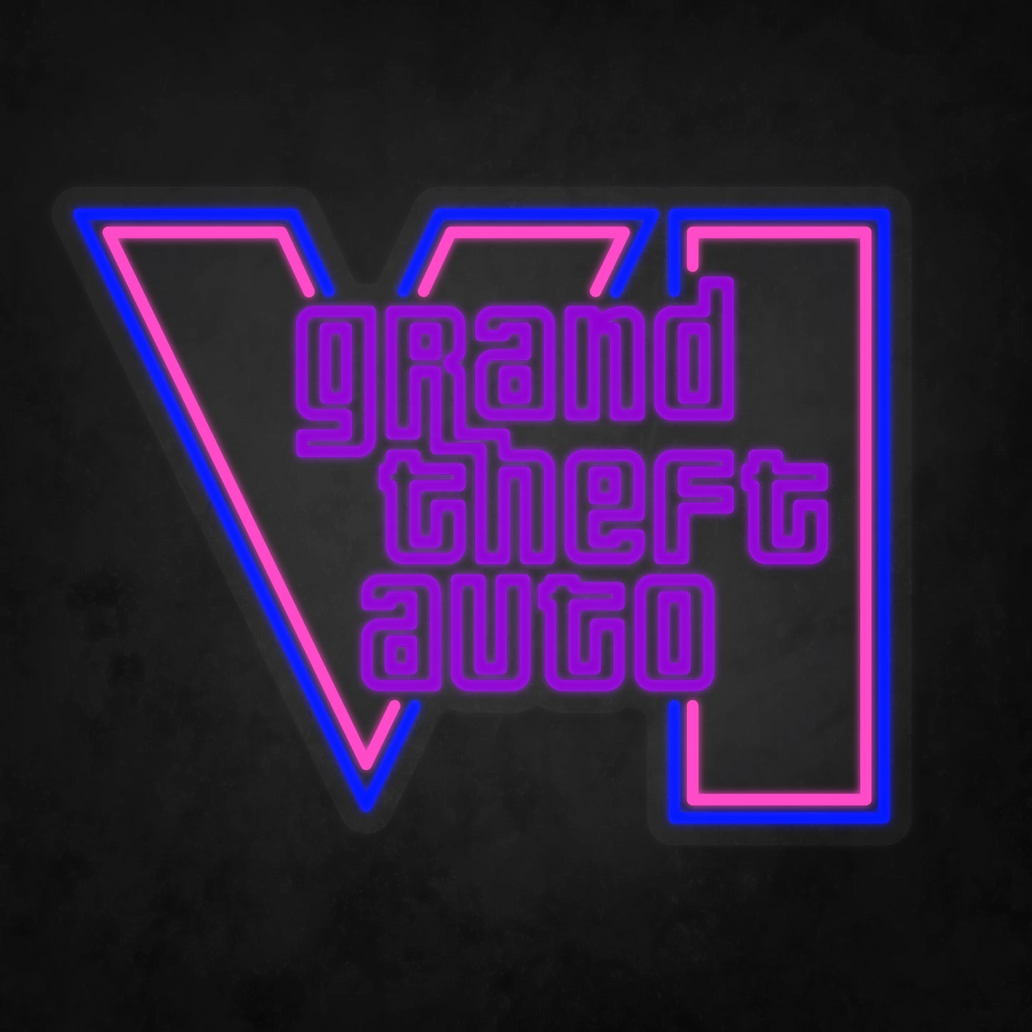 LED Neon Sign - Grand Theft Auto - GTA 6
