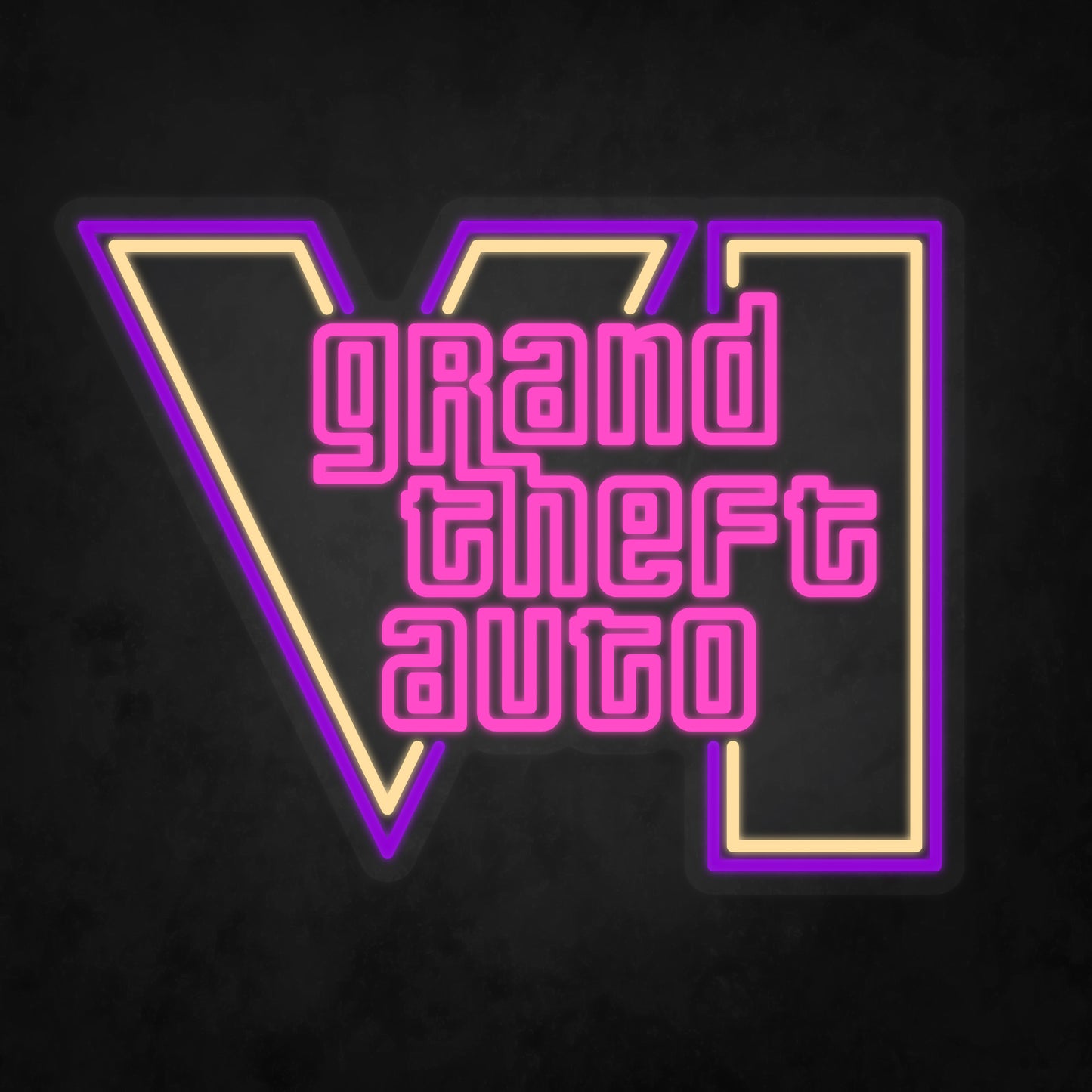 LED Neon Sign - Grand Theft Auto - GTA 6