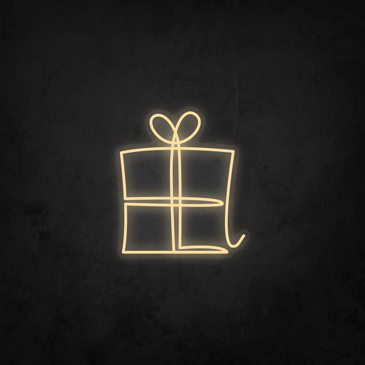 LED Neon Sign - Gift Box Single Color - Large
