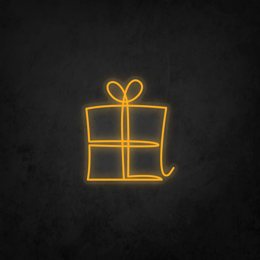 LED Neon Sign - Gift Box Single Color - Large