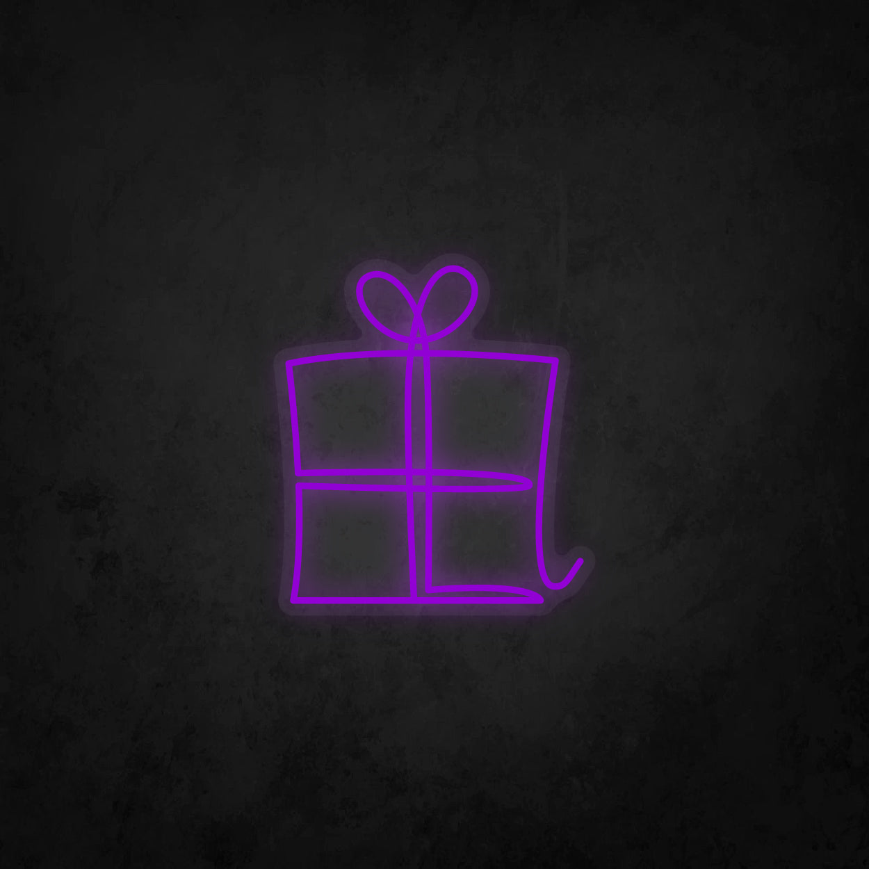 LED Neon Sign - Gift Box Single Color - Large