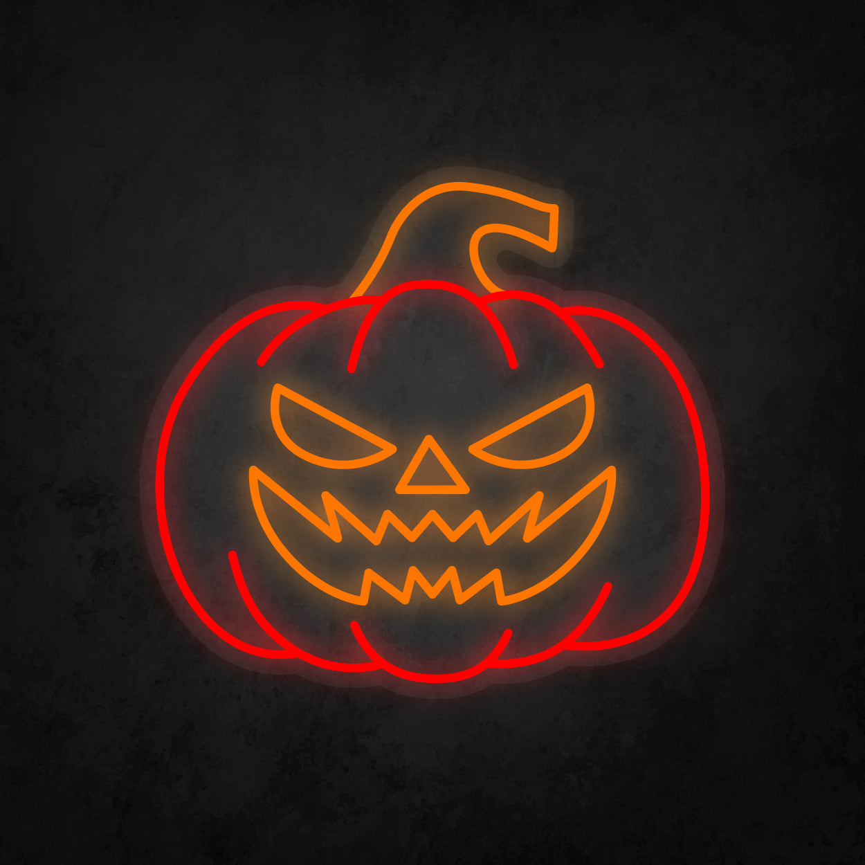 LED Neon Sign - Halloween - Pumpkin Head - Large