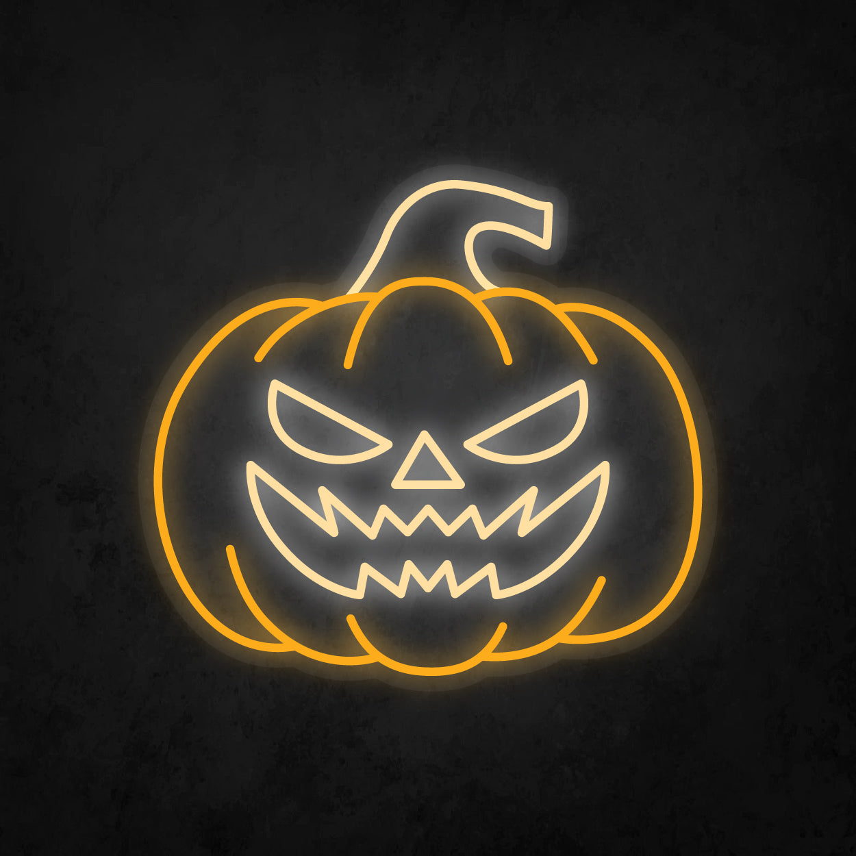 LED Neon Sign - Halloween - Pumpkin Head - Large