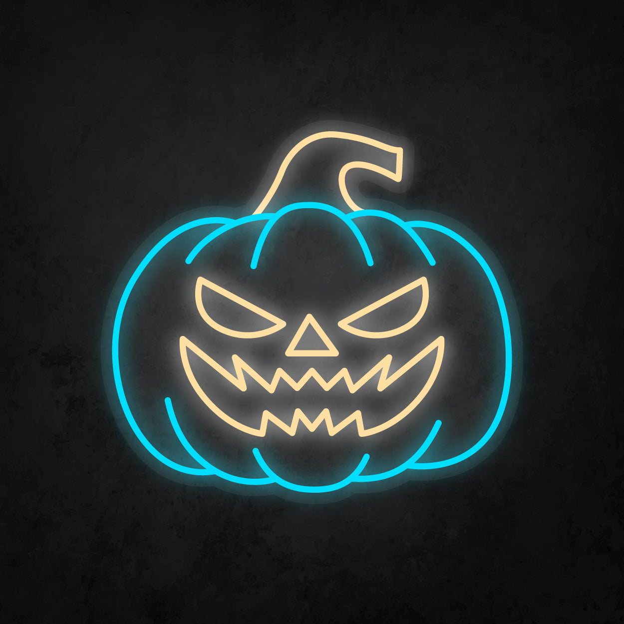 LED Neon Sign - Halloween - Pumpkin Head - Large