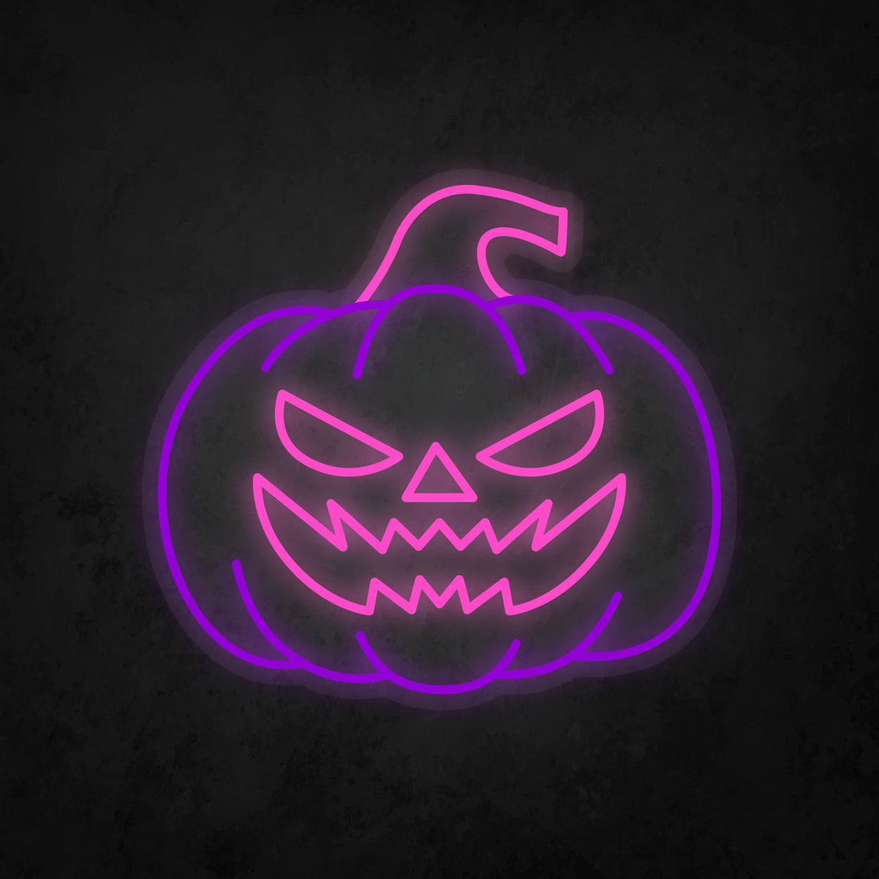 LED Neon Sign - Halloween - Pumpkin Head - Large