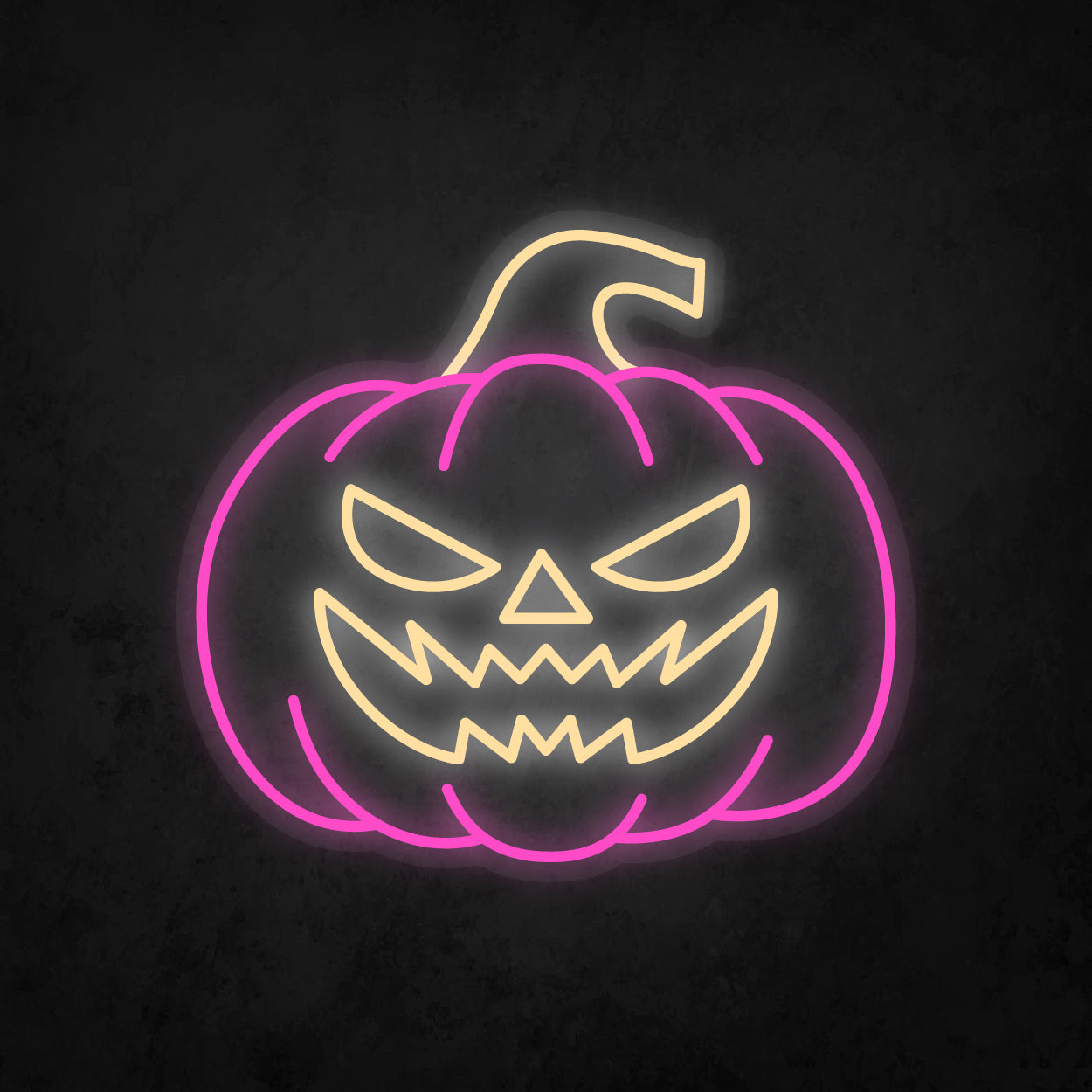 LED Neon Sign - Halloween - Pumpkin Head - Large