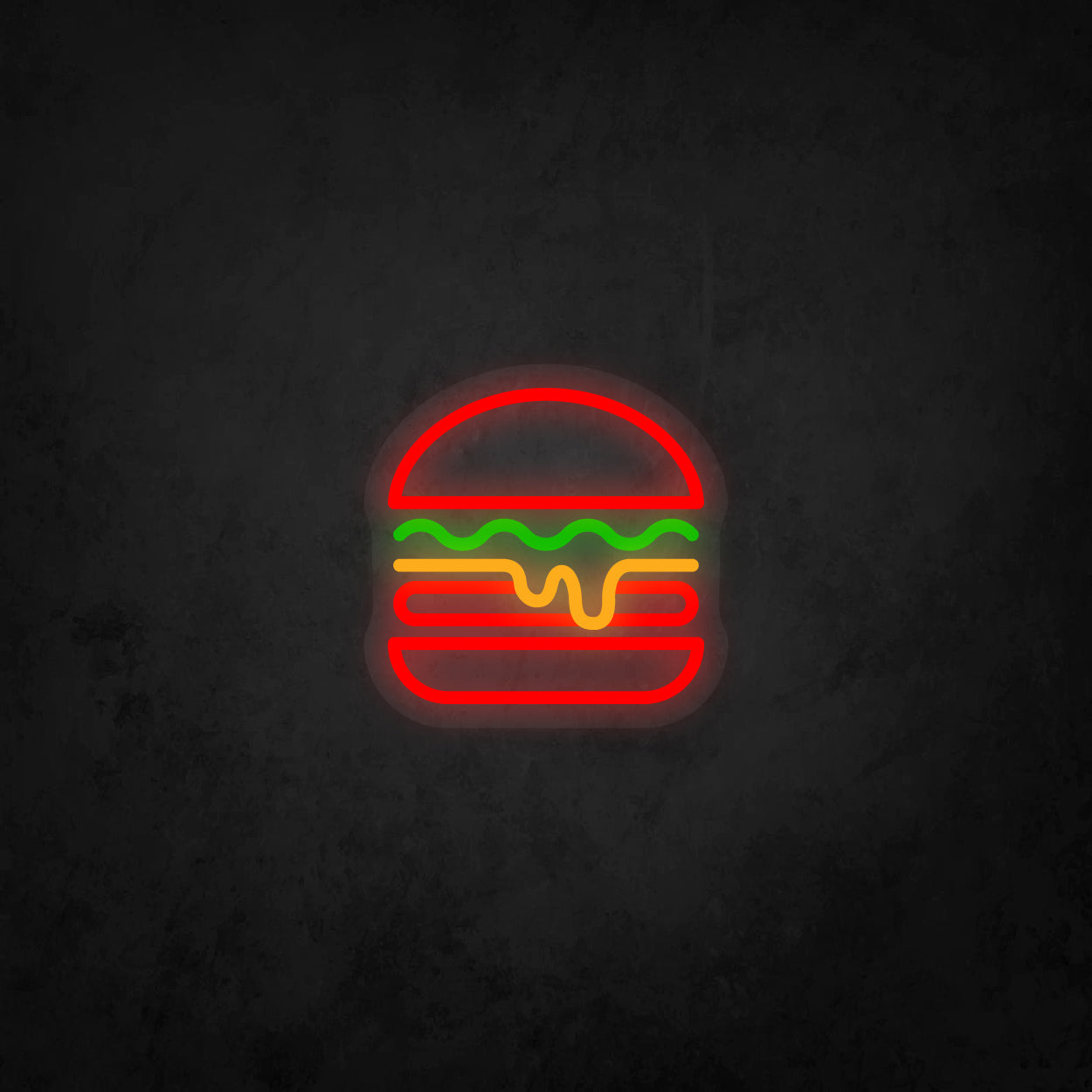 LED Neon Sign - Hamburger Small