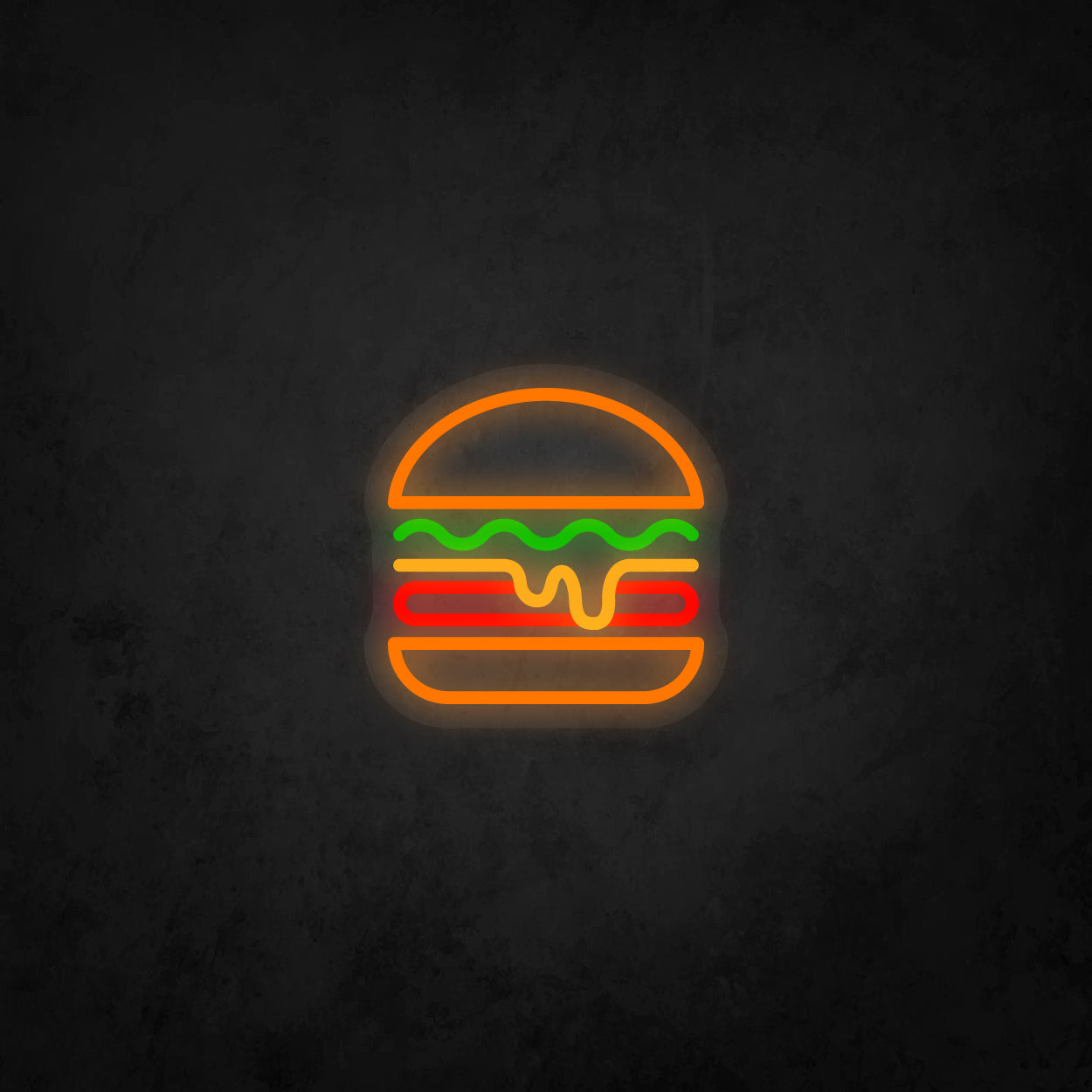 LED Neon Sign - Hamburger Small