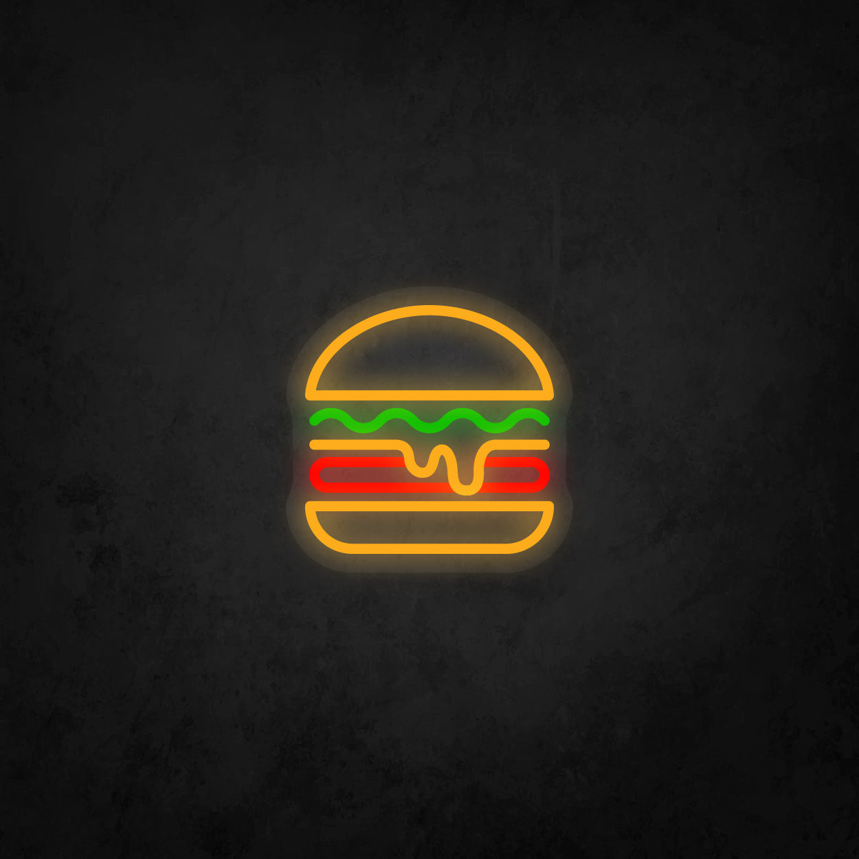 LED Neon Sign - Hamburger Small