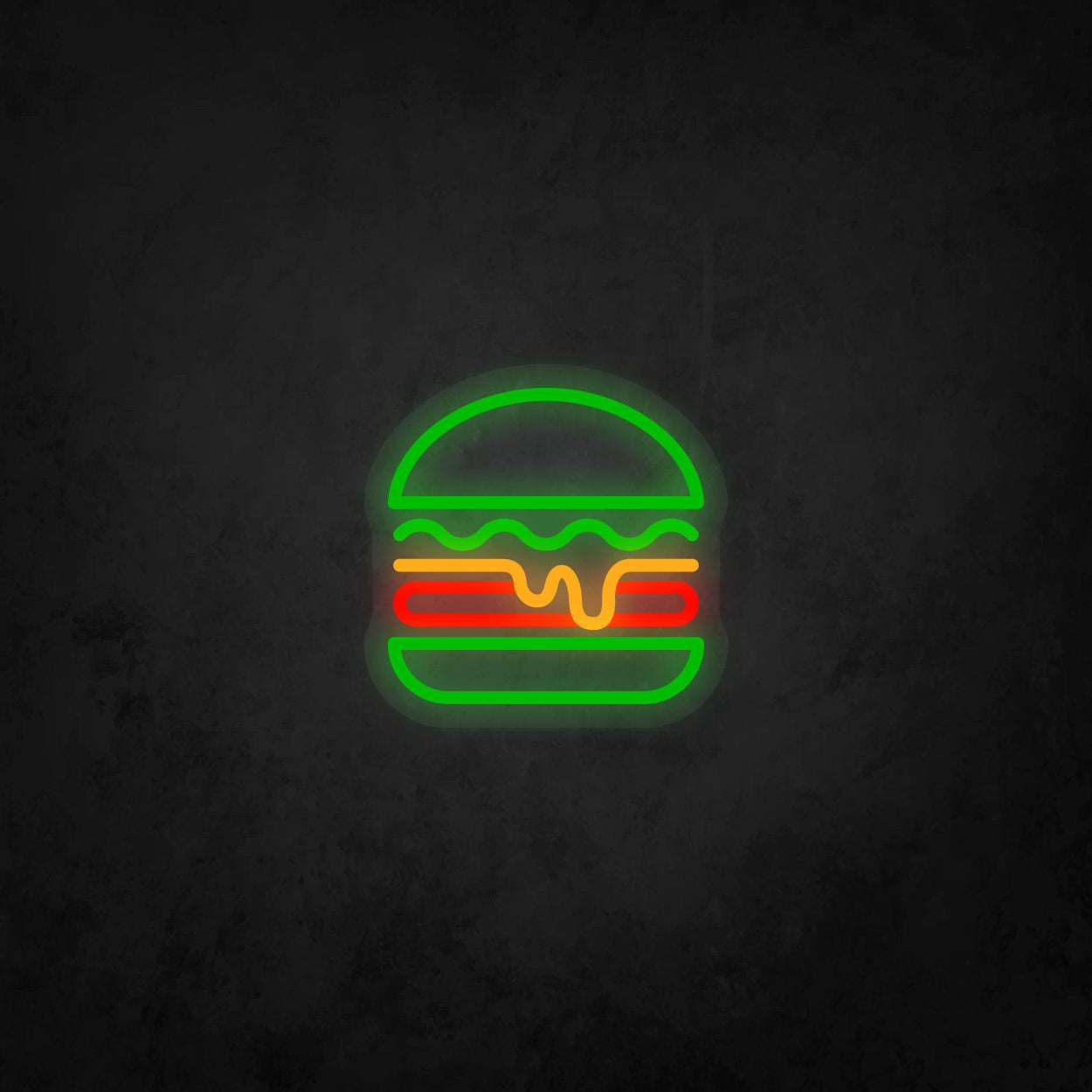 LED Neon Sign - Hamburger Small