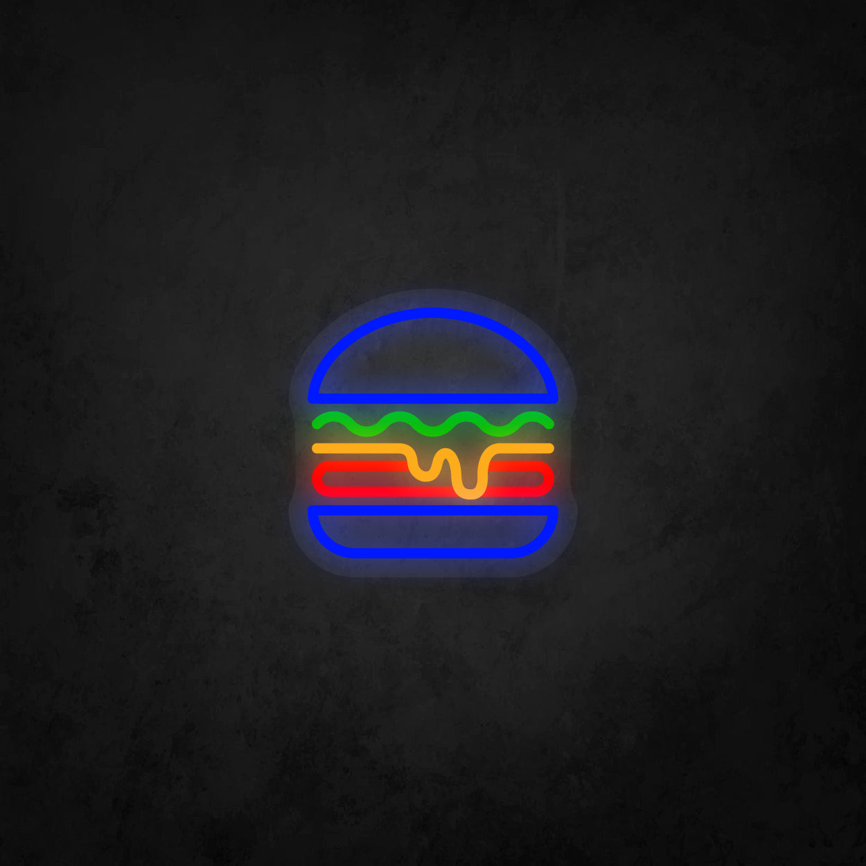 LED Neon Sign - Hamburger Small