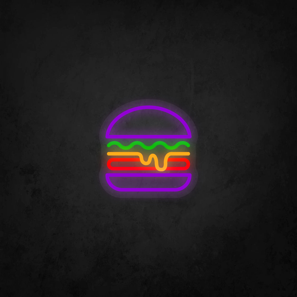 LED Neon Sign - Hamburger Small