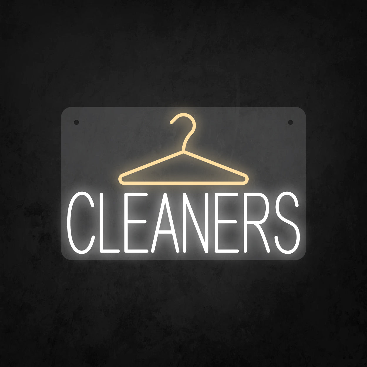 LED Neon Sign - Hanger and Cleaners