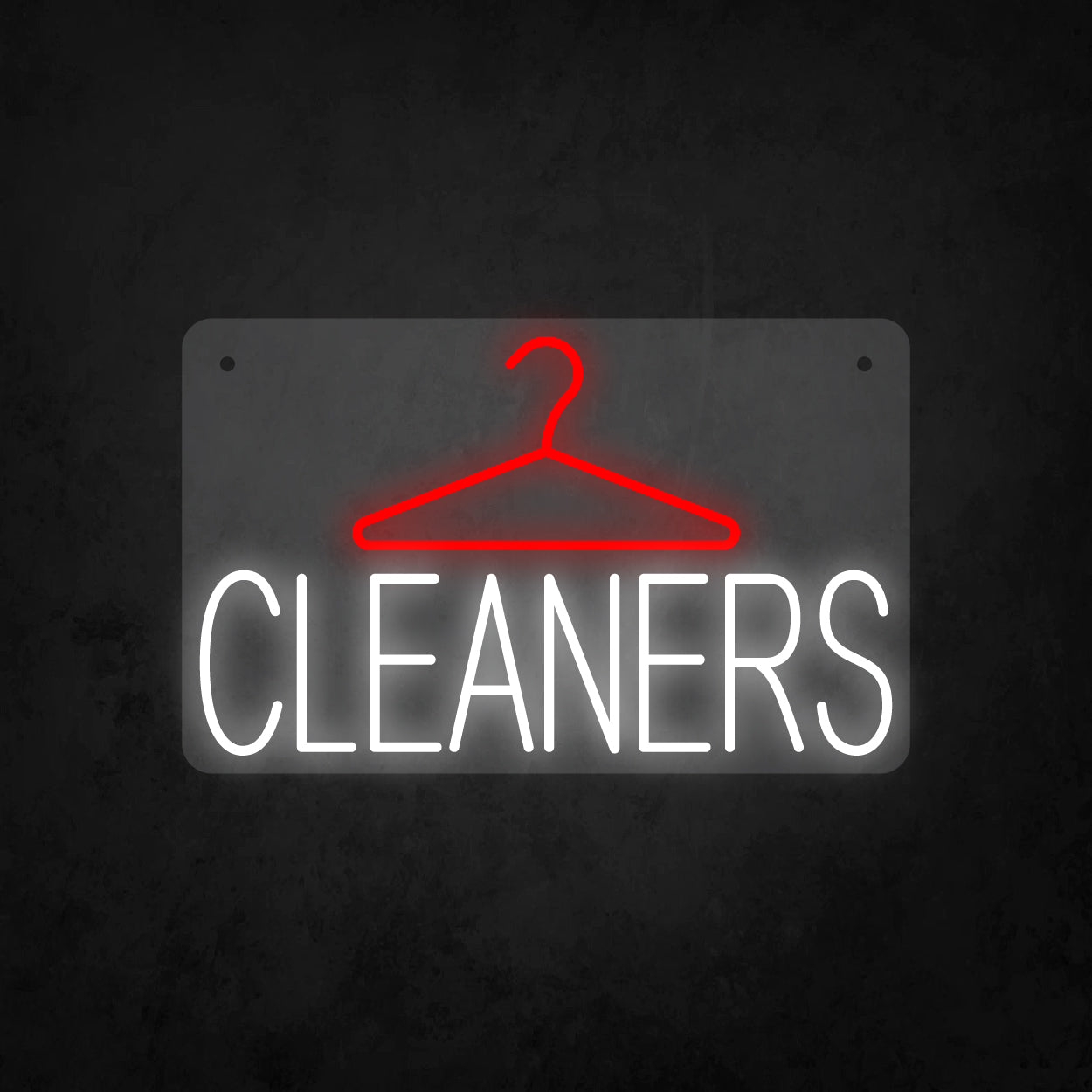 LED Neon Sign - Hanger and Cleaners