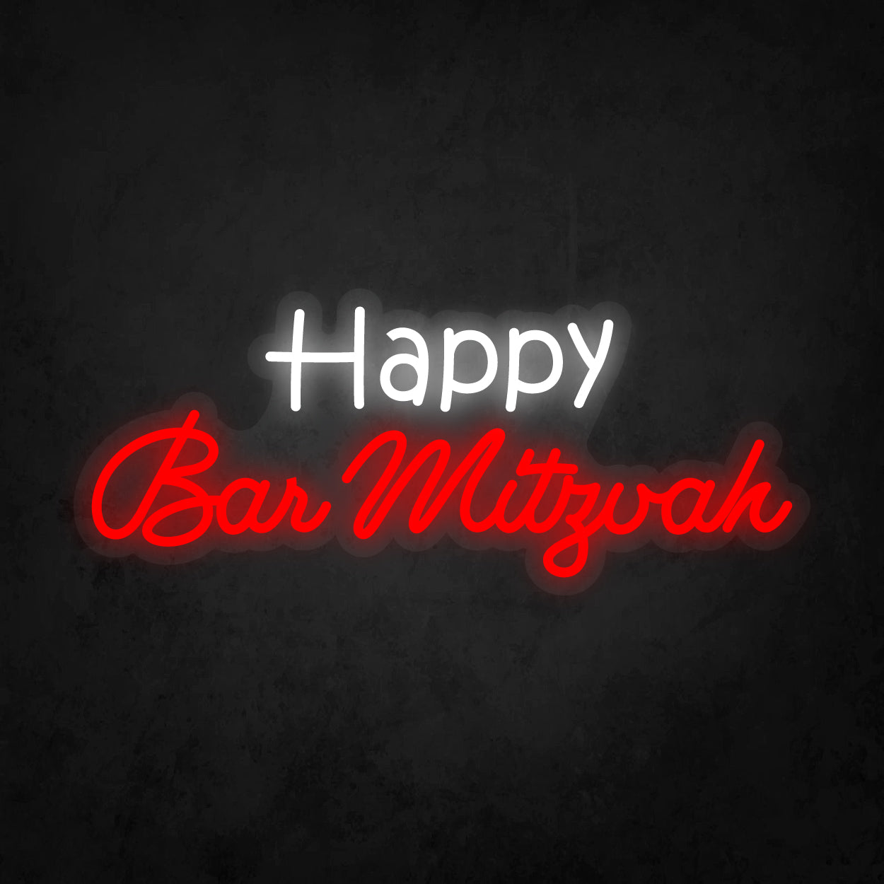 LED Neon Sign - Happy Bar Mitzvah