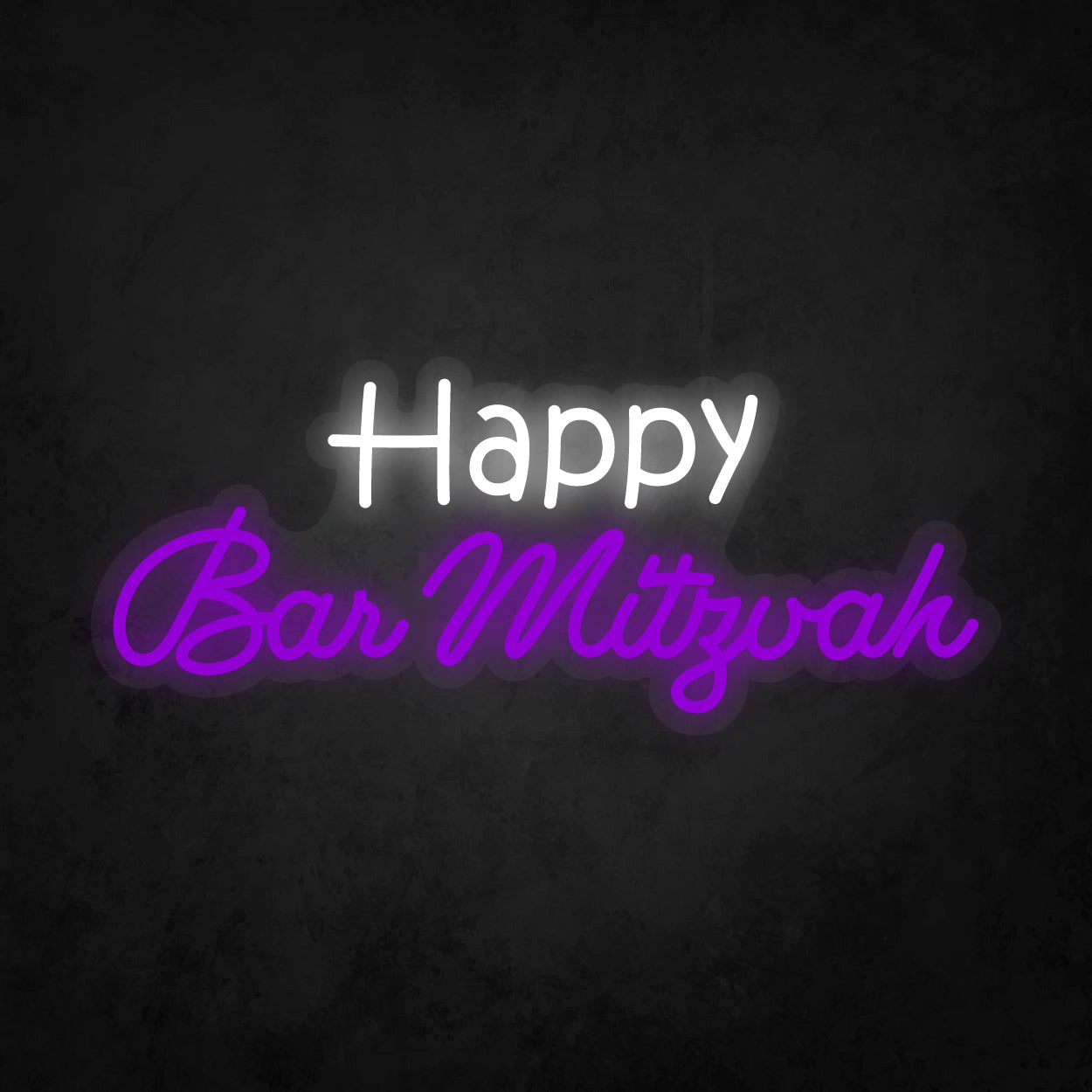 LED Neon Sign - Happy Bar Mitzvah