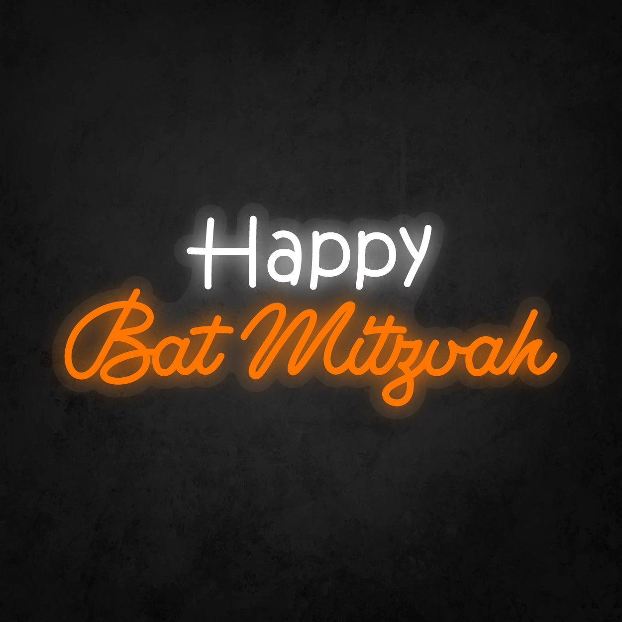 LED Neon Sign - Happy Bat Mitzvah