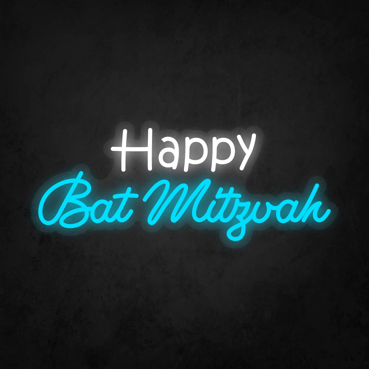 LED Neon Sign - Happy Bat Mitzvah