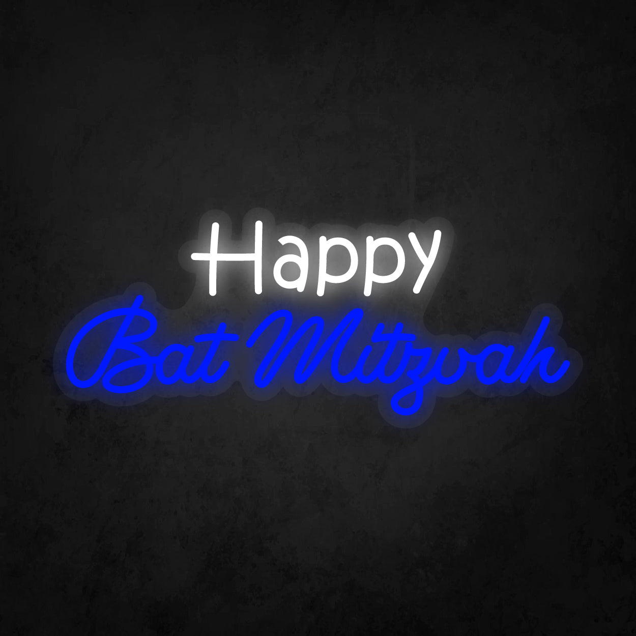 LED Neon Sign - Happy Bat Mitzvah