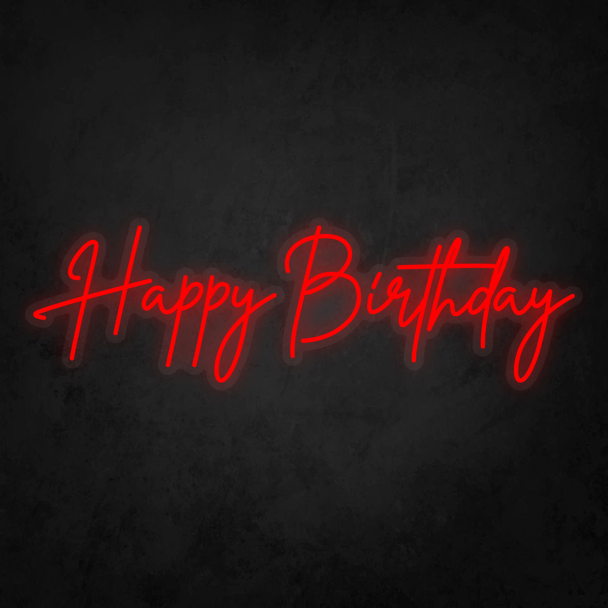 LED Neon Sign - Happy Birthday - Calligraphy