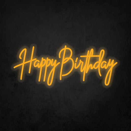 LED Neon Sign - Happy Birthday Small