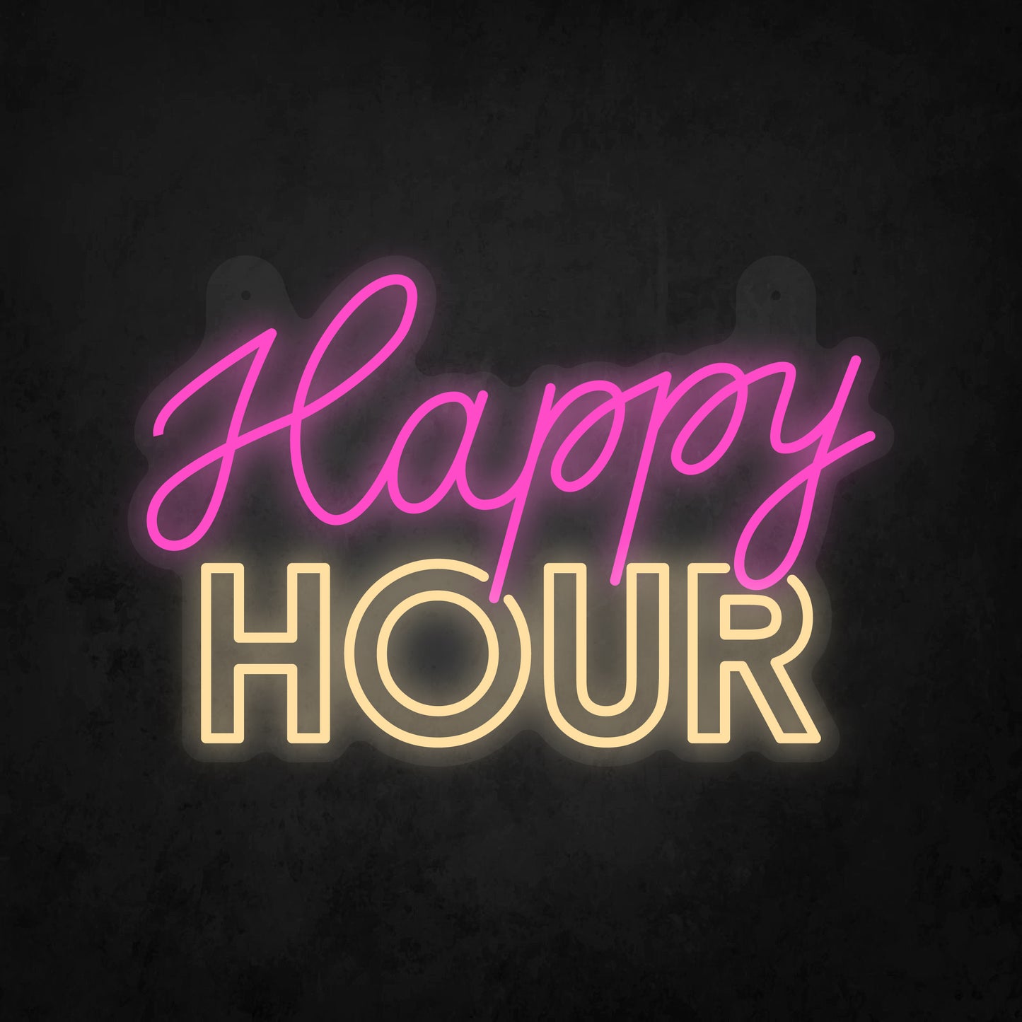 LED Neon Sign - Happy Hour Sign for Window