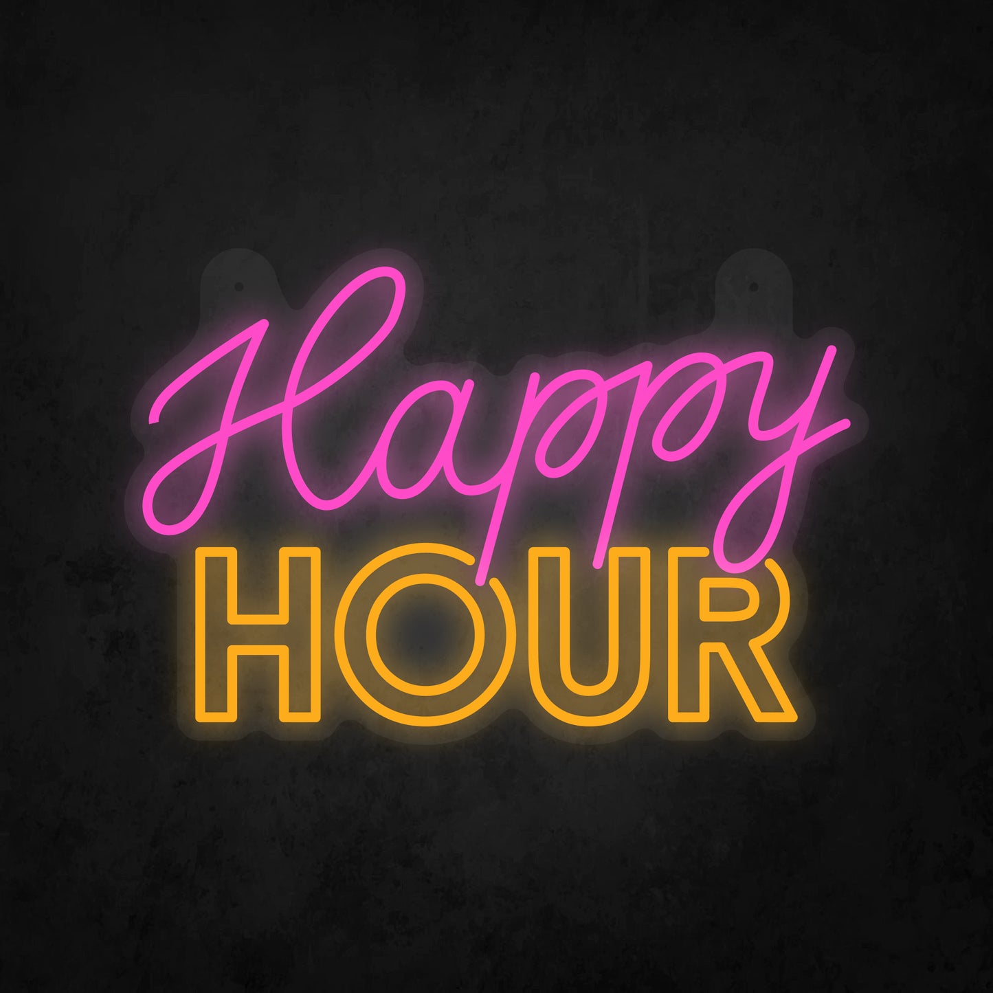 LED Neon Sign - Happy Hour Sign for Window