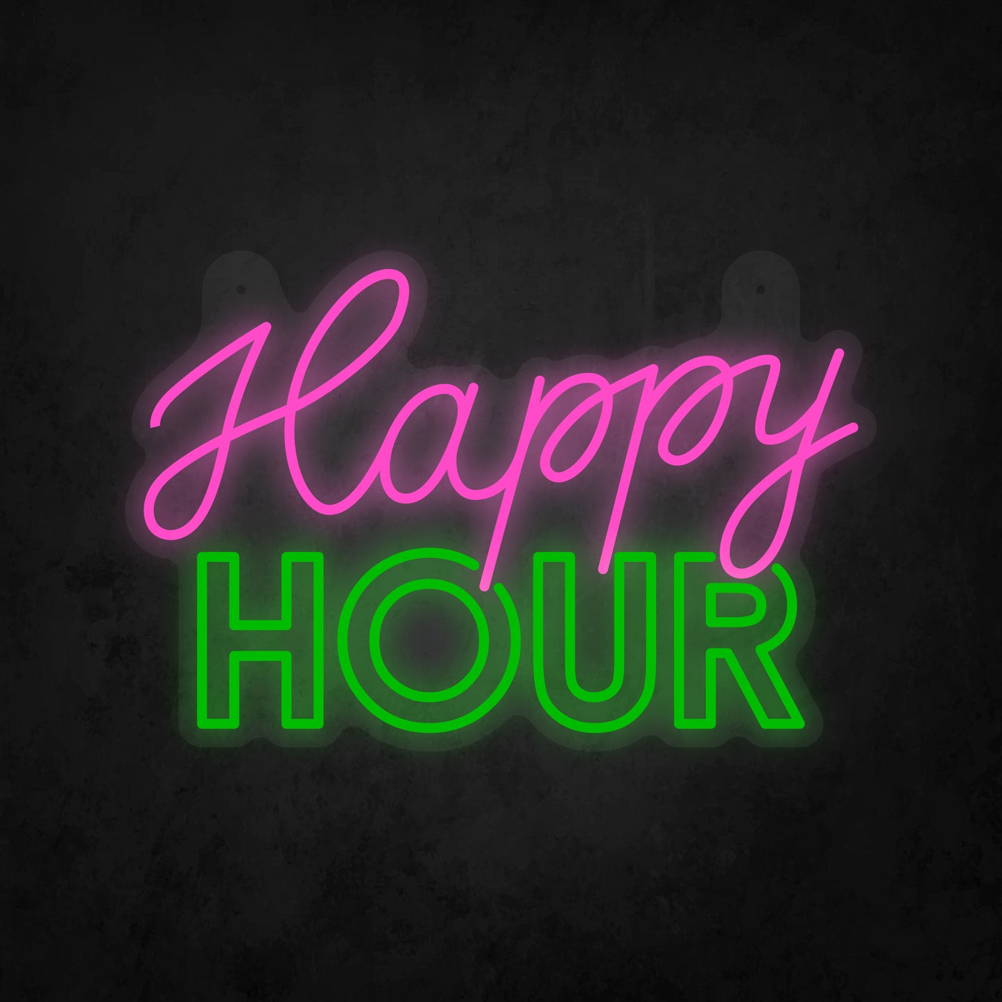 LED Neon Sign - Happy Hour Sign for Window