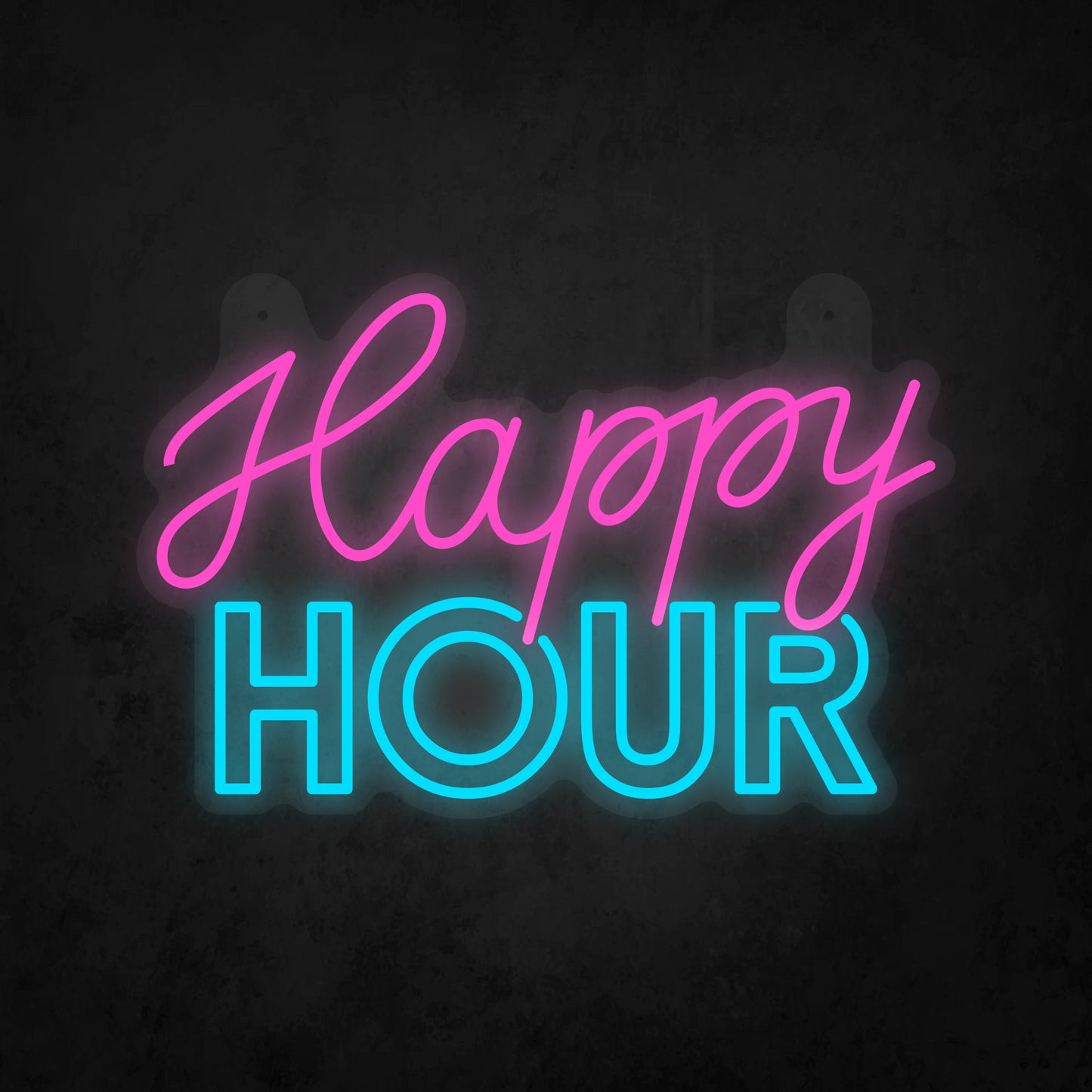 LED Neon Sign - Happy Hour Sign for Window