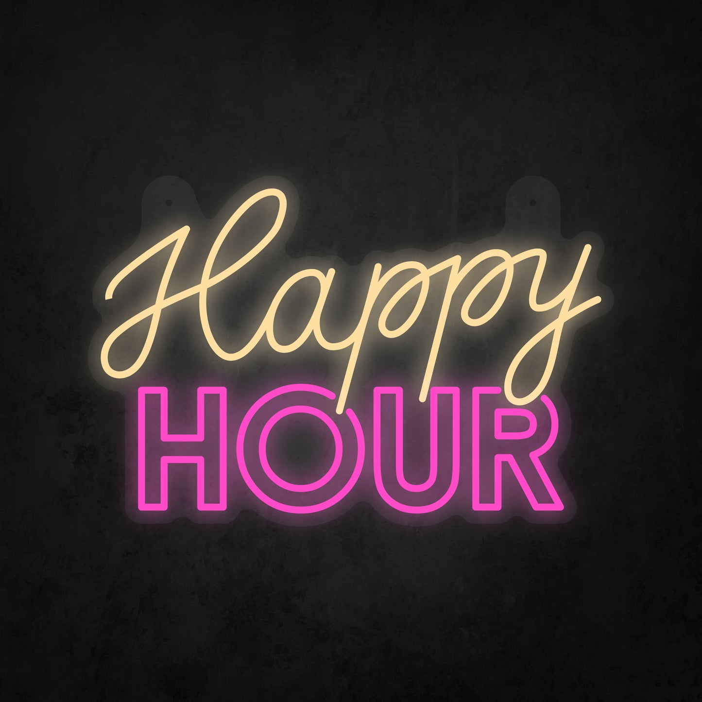 LED Neon Sign - Happy Hour Sign for Window