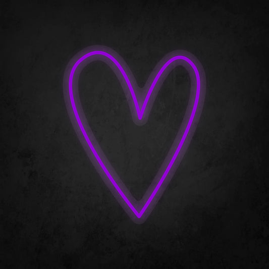 LED Neon Sign - Heart Large